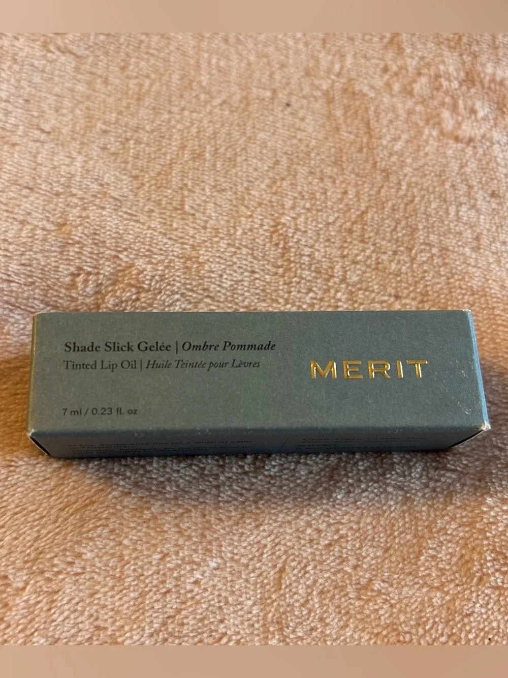 Merit shade slick gelee tinted lip oil pink clean vegan new in box